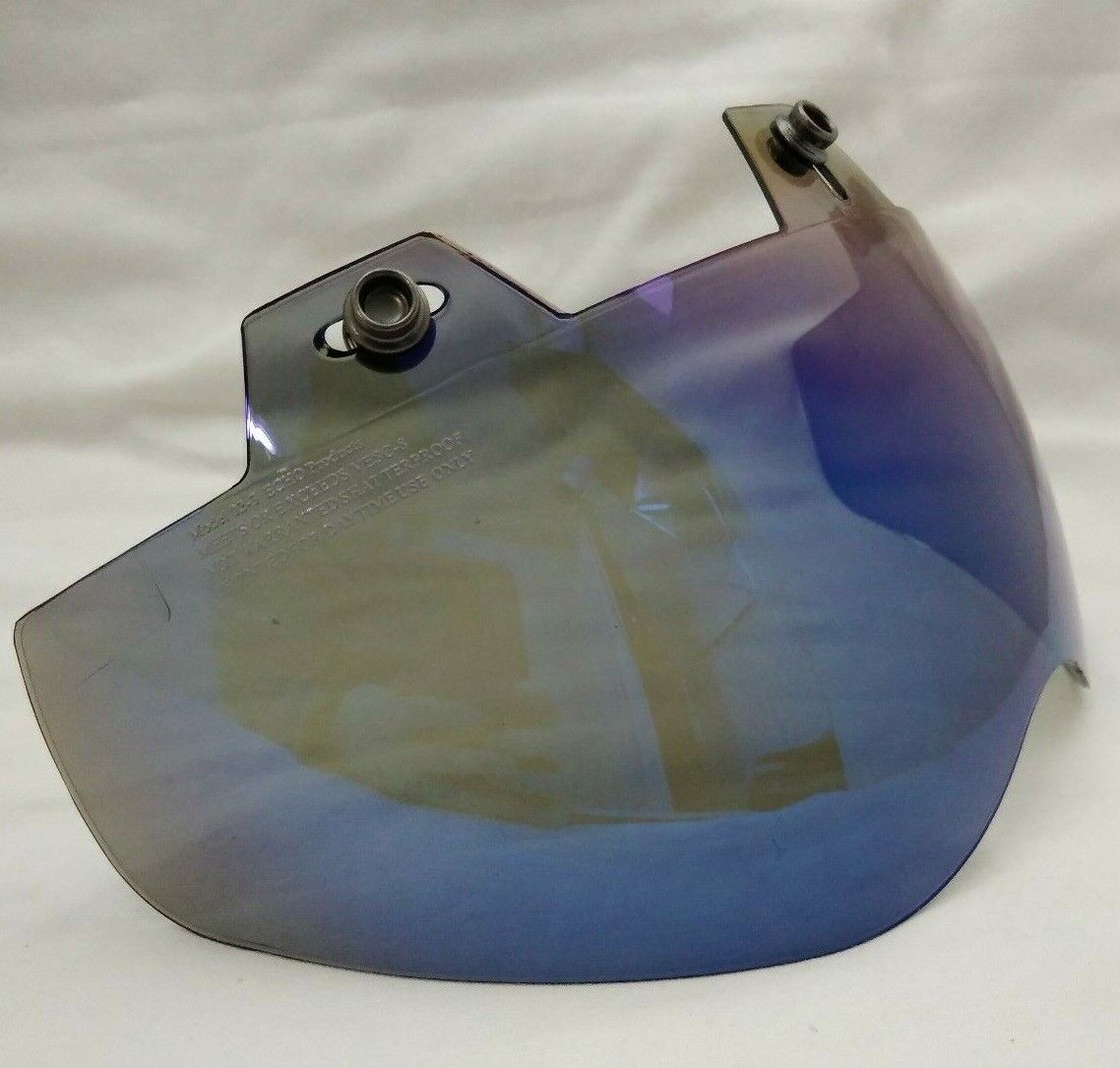 New ECHO Universal 3 Snap Shorty Shield / Visor / Blue Mirror / 02-312
