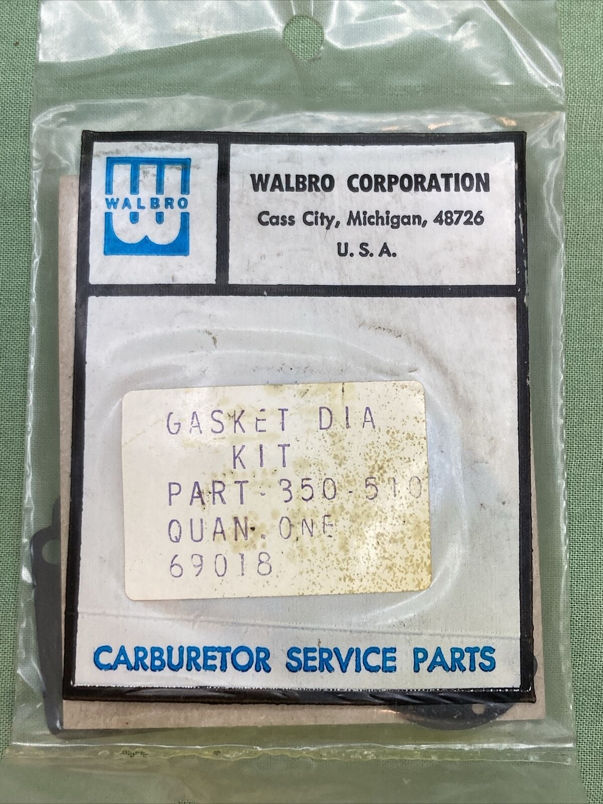 NEW GENUINE WALBRO 350-510 CARBURETOR KIT