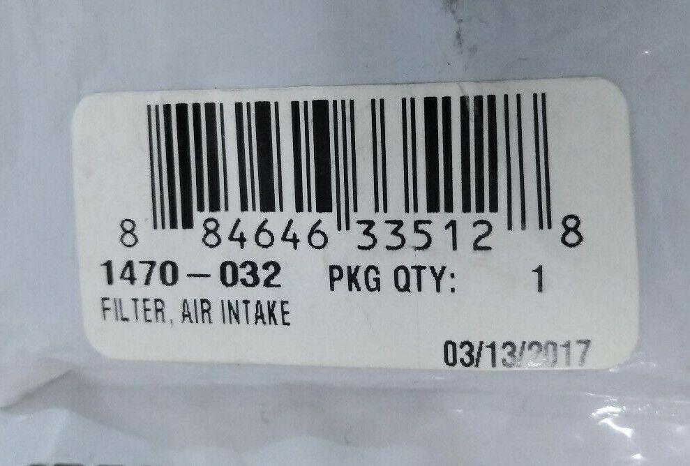 NEW Arctic Cat Side by Side Intake Filter / 1470-032
