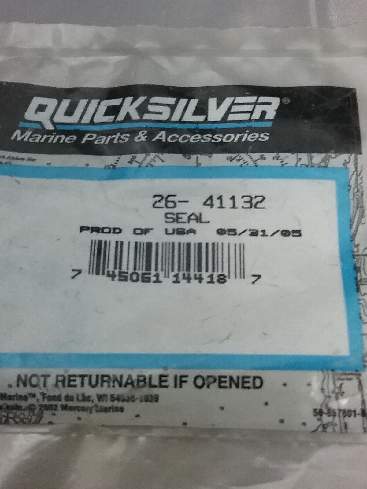 NEW GENUINE QUICKSILVER 26-41132 SEAL Mercury Outboard 18HP Mariner 20HP 25HP