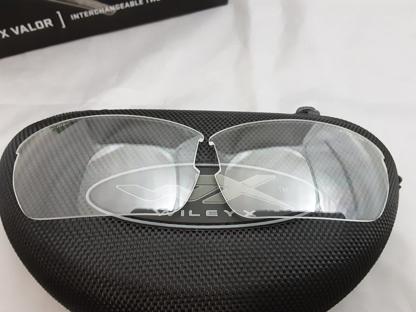 NEW WILEY X VALOR APEL CLEAR REPLACEMENT LENS WITH CASE CH4701