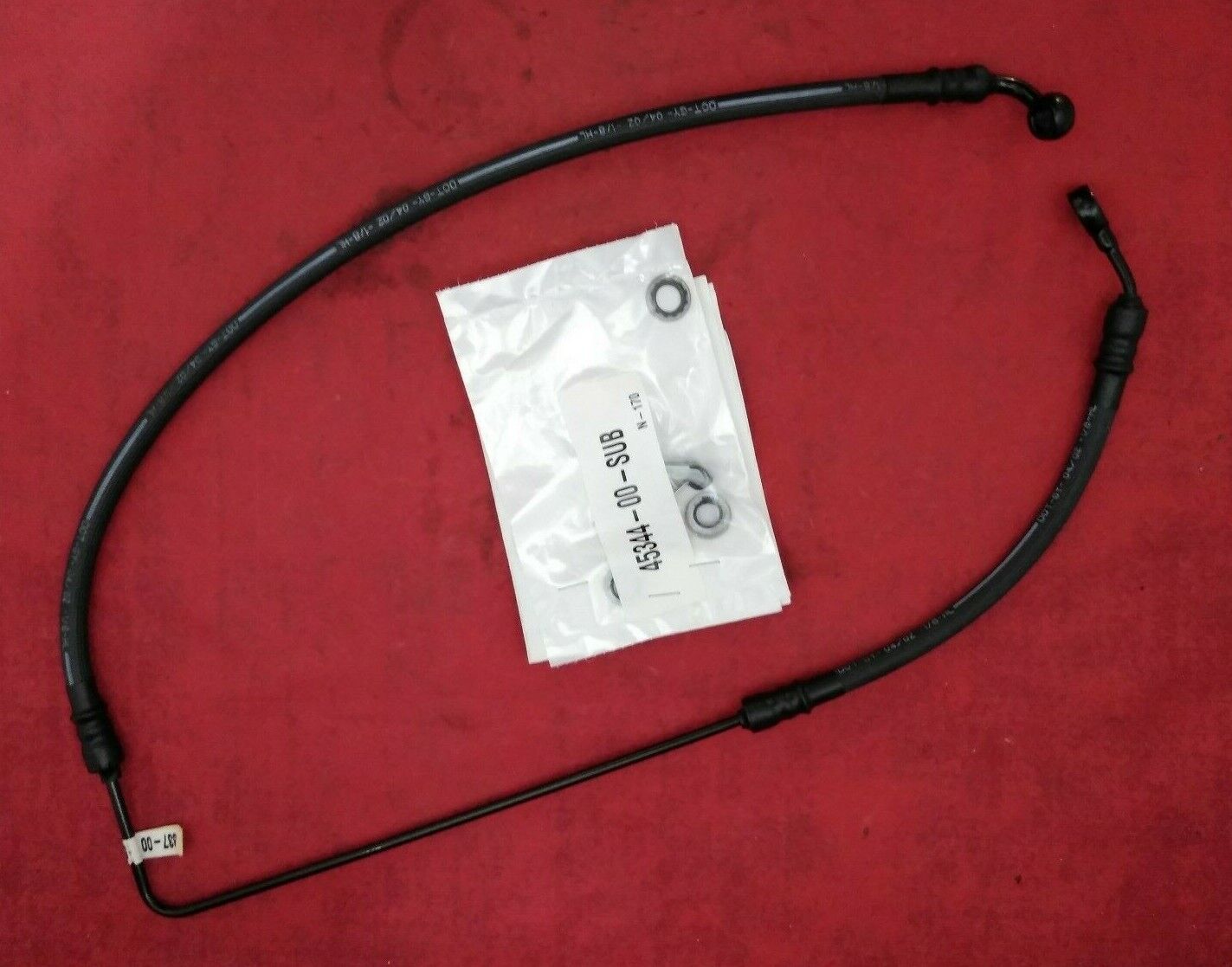 NEW Harley Davidson Softail Black Rubber Brake Line / 45344-00