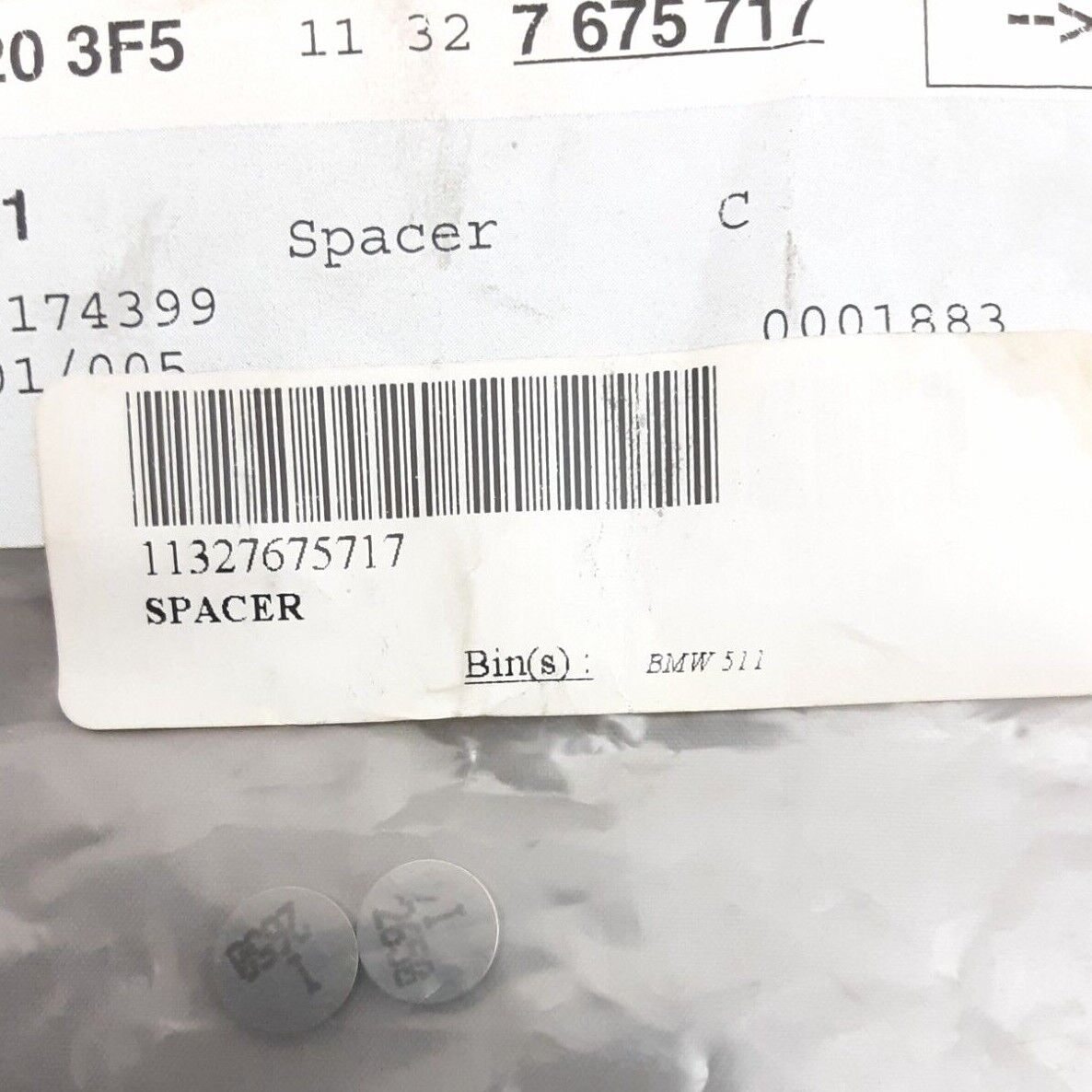 NEW GENUINE BMW 11327675717 SPACER-2,65MM F650GS Dakar F650CS 05 2003-2012