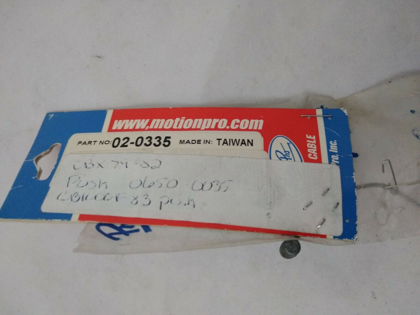 NEW Motion Pro Black Vinyl Push Throttle Cable / 02-0335