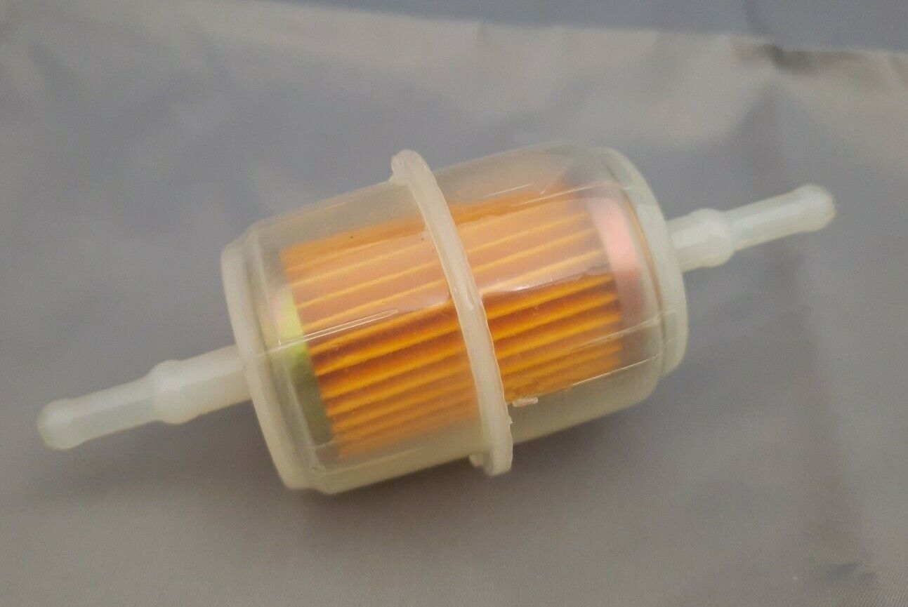 New LLP Mfg In-Line Fuel Filter Fits 1/4" Fuel Line / 07-707