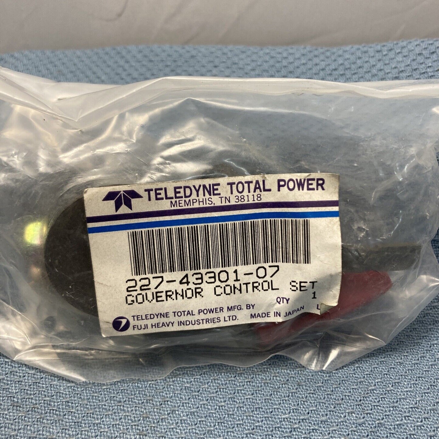 NEW WISCONSIN TELEDYNE ROBIN SUBARU 227-43301-07 GOVERNOR CONTROL SET