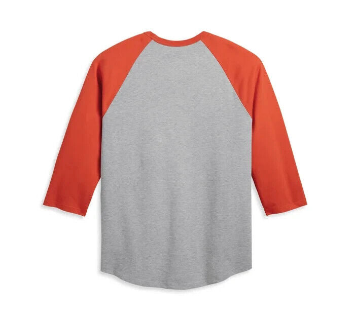 NEW GENUINE HARLEY DAVIDSON 96076-23VM MEN'S 3XL TEE GREY HEATHER COLORBLOCK