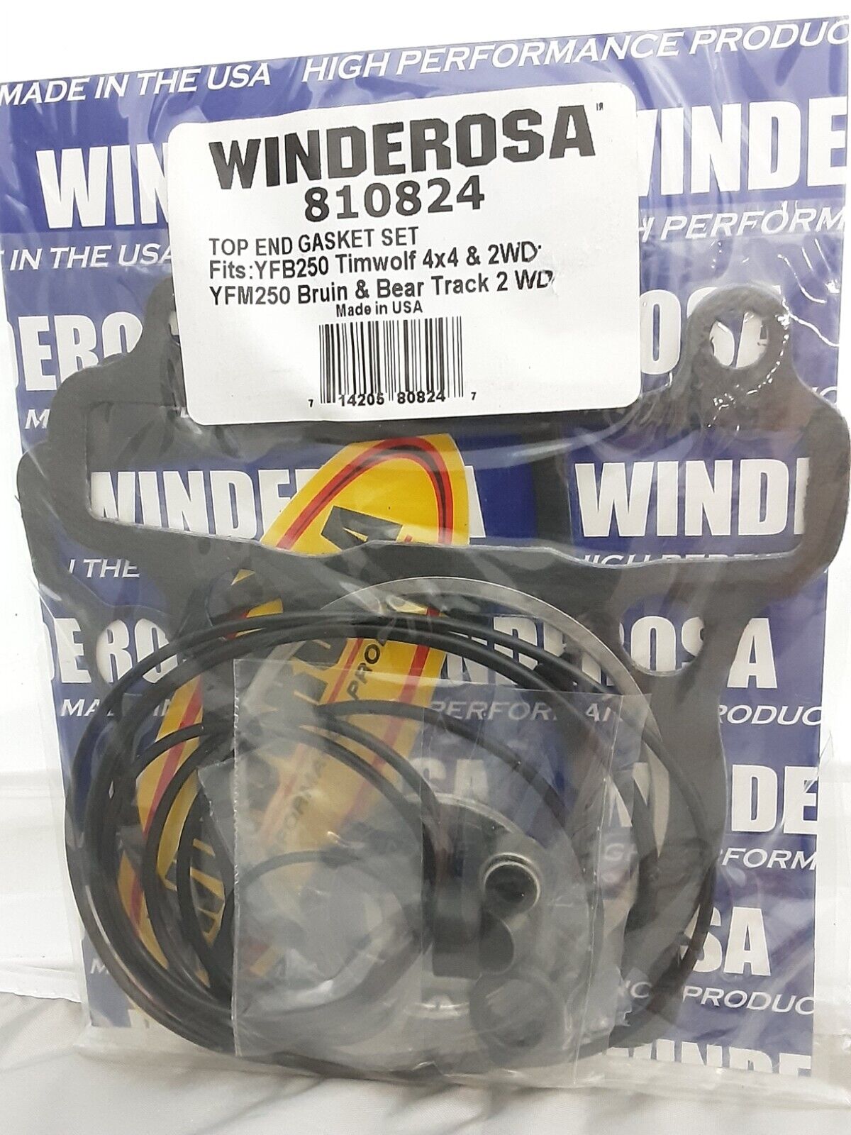 NEW WINDEROSA 810824 YAMAHA TOP END GASKET SET TIMBERWOLF YFB250 BRUIN YFM250