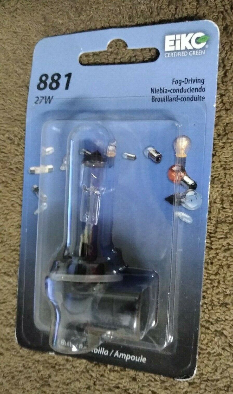 NEW Eiko 881 800 Series Halogen Lamp / 27W / Fog / Driving