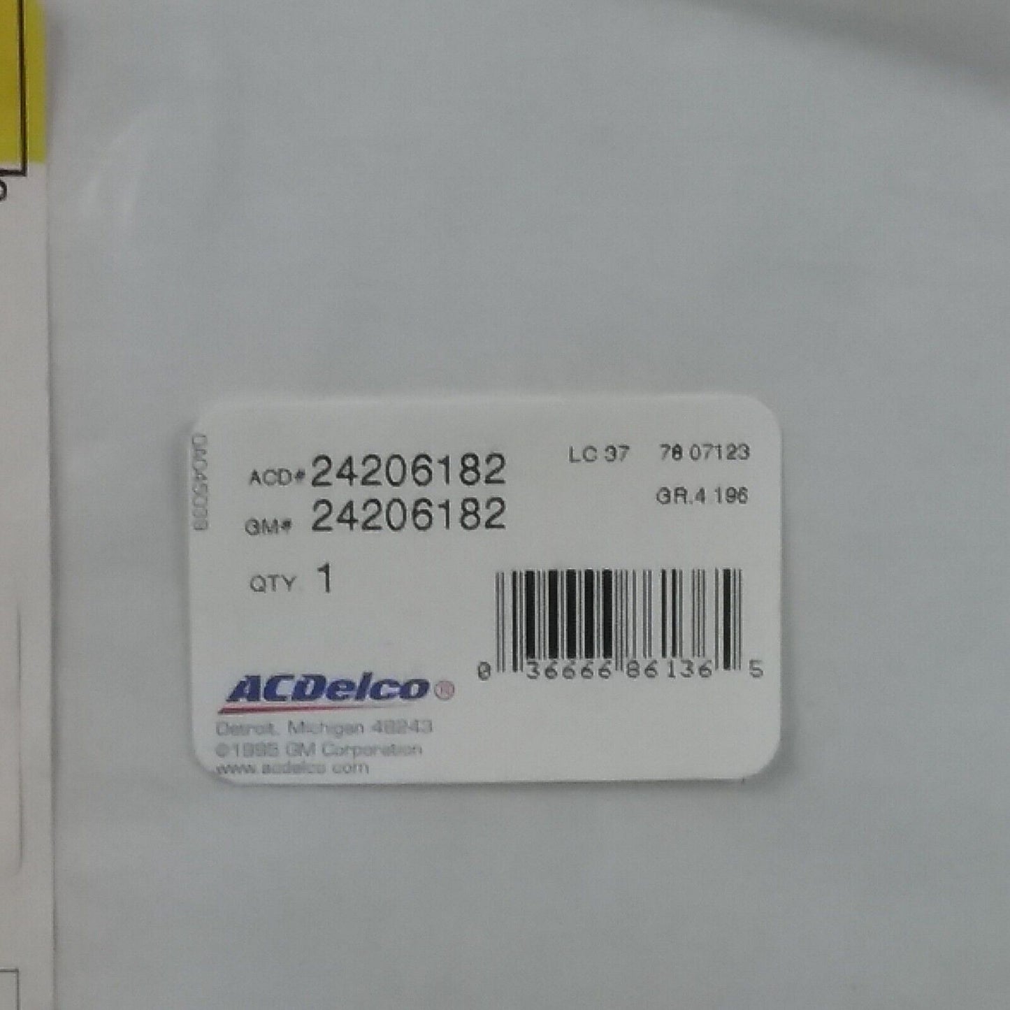 NEW ACDELCO 24206182 AUTOMATIC TRANSMISSION FLUID PAN GASKET