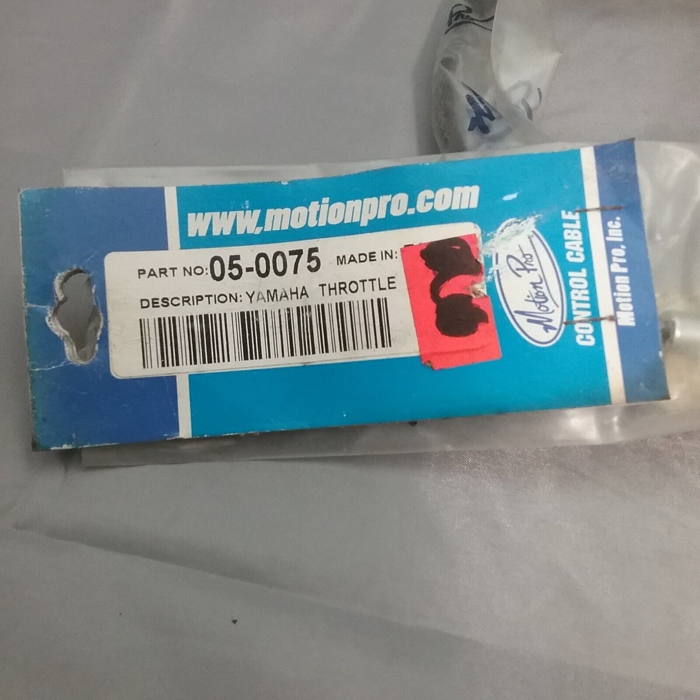 NEW MOTION PRO 05-0075, THROTTLE CABLE, REPLACES YAMAHA