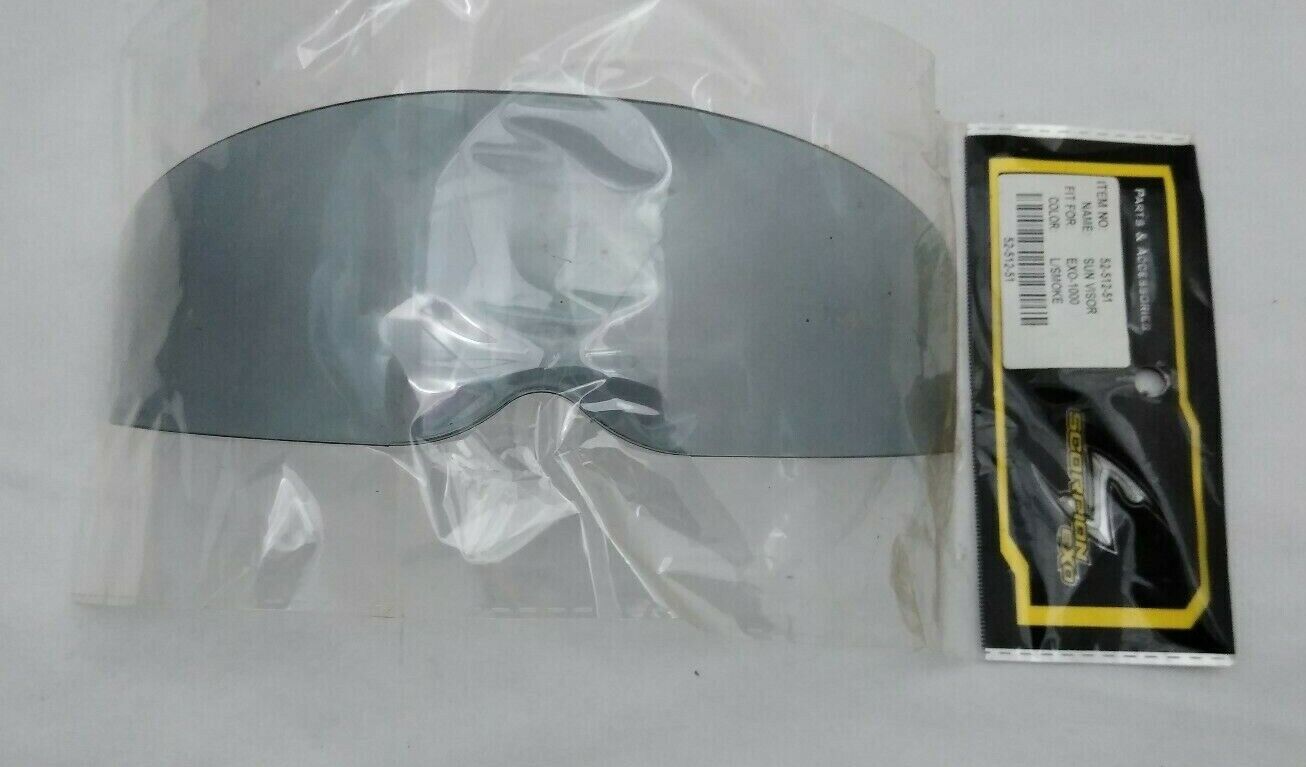 New Scorpion EXO Face Shield Visor / 52-512-51 / LIGHT SMOKE / Fits: EXO-1000