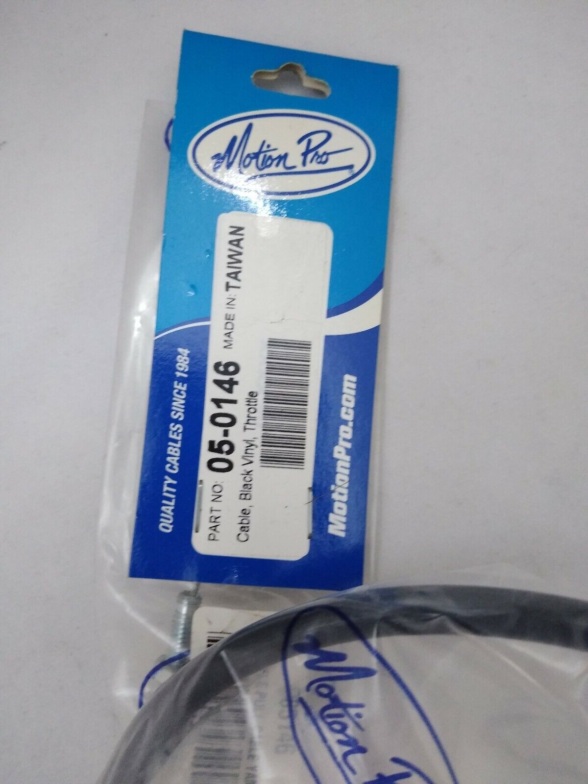 NEW Motion Pro Standard Black Vinyl Throttle Cable / 05-0146