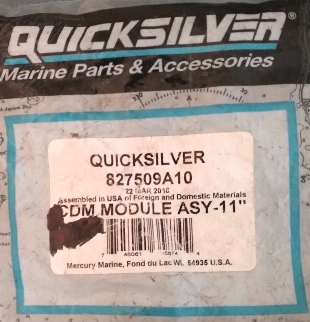 NEW QUICKSILVER 827509A10 CDM MODULE MERCURY OUTBOARD 30-125HP