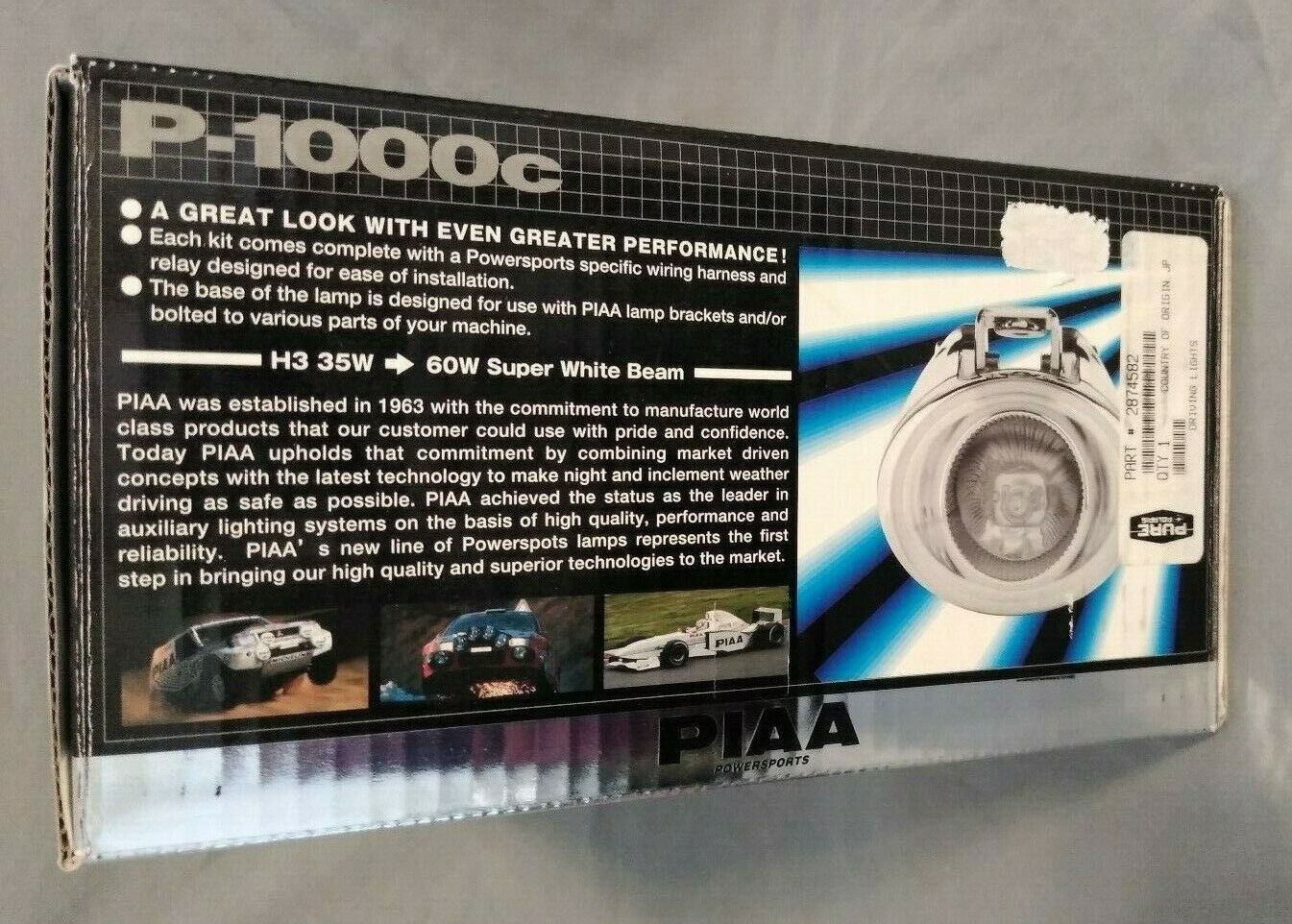 NEW POWERSPORTS PIAA / P-1000c Auxiliary Lights / Extreme White Beam / 2874582