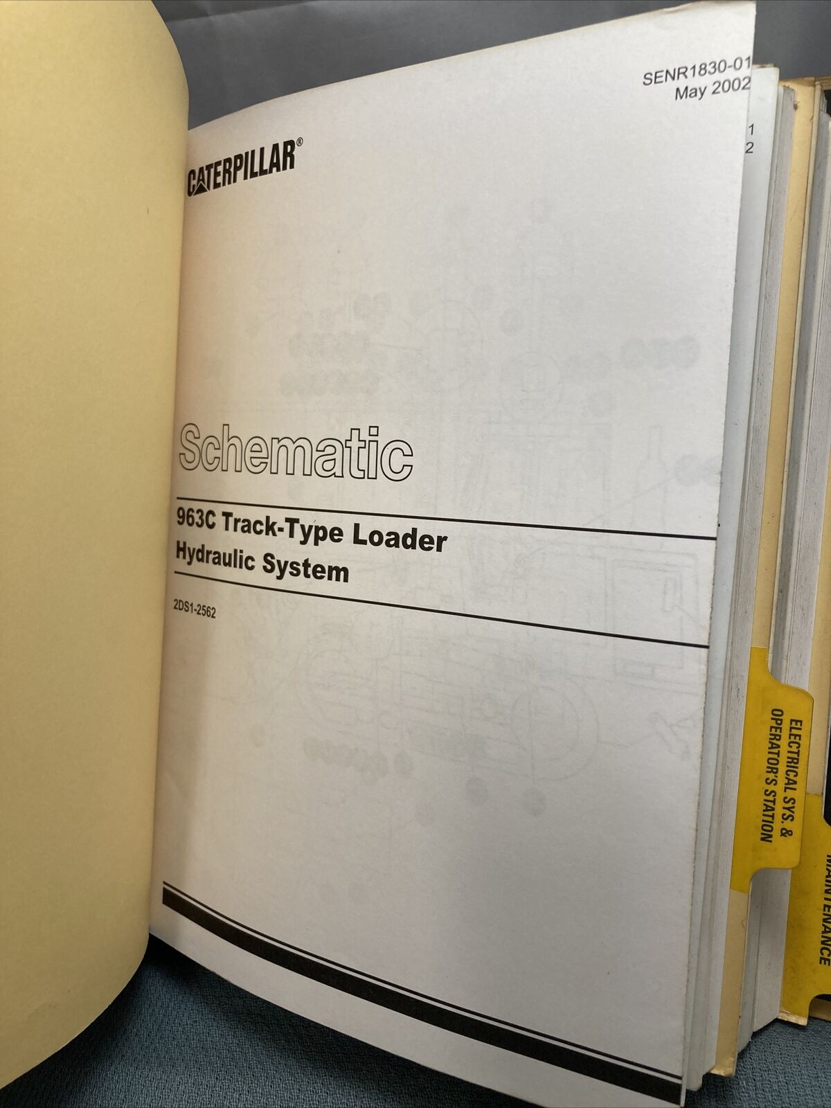 GENUINE CAT/CATERPILLAR SENR1820 SERVICE MANUAL 963C TRACK-TYPE LOADER 2DS1-UP