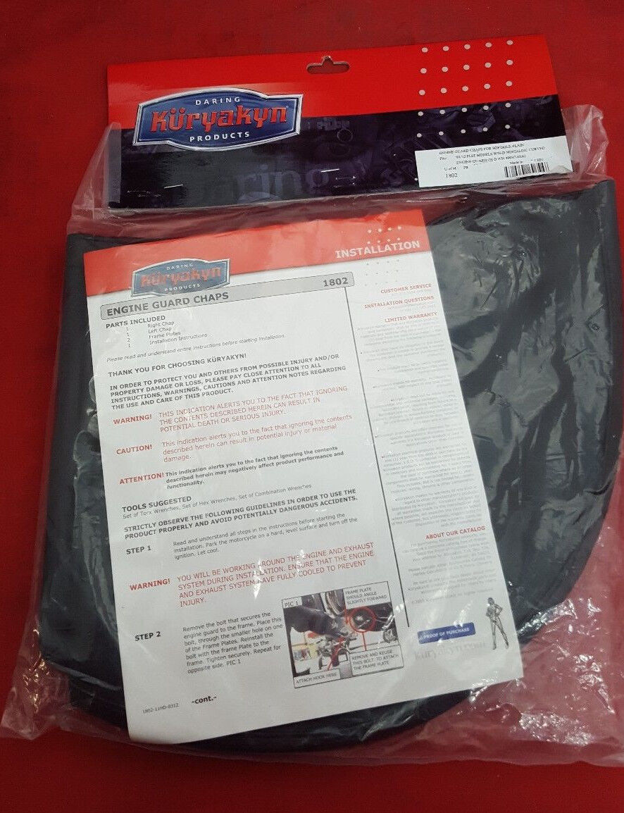 NEW KURYAKYN 1802 ENGINE GUARD CHAPS FOR SOFTAIL FLST 2000-2012