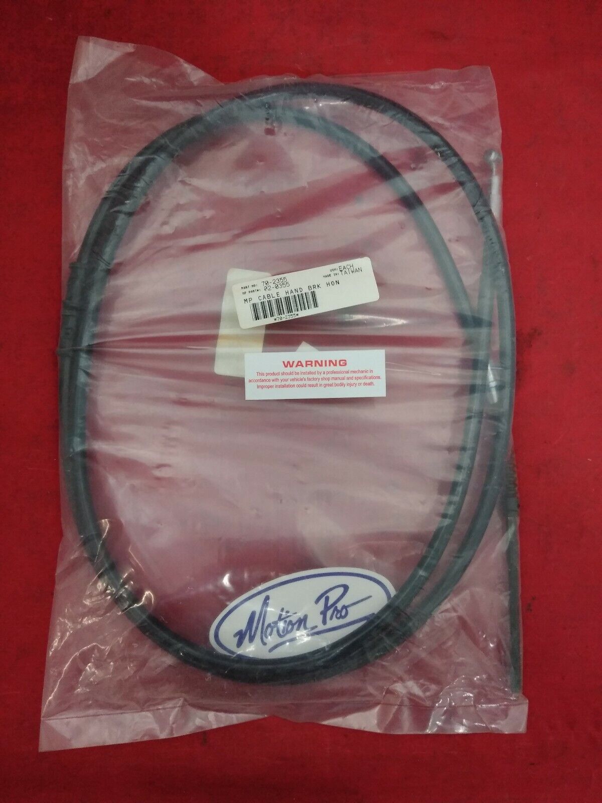 NEW Motion Pro Rear Hand Brake Cable / Vinyl / 70-2355 / 02-0355