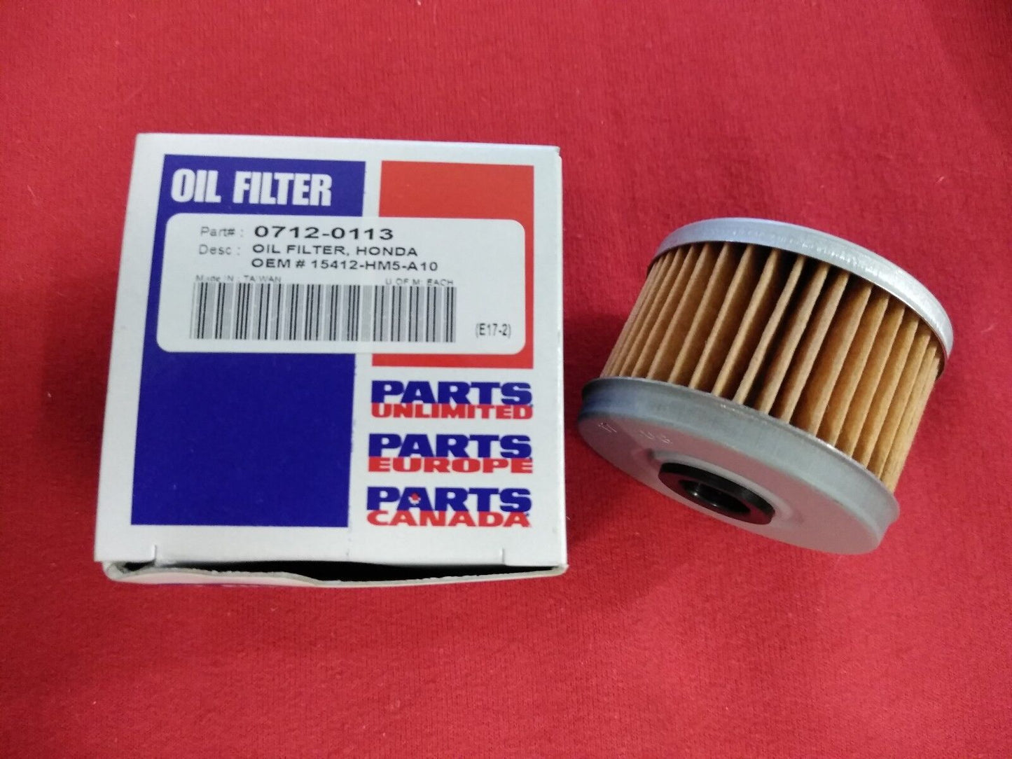 NEW Oil Filter Parts Unlimited 0712-0113 / 15412-HM5-A10 / FRAM CH6015