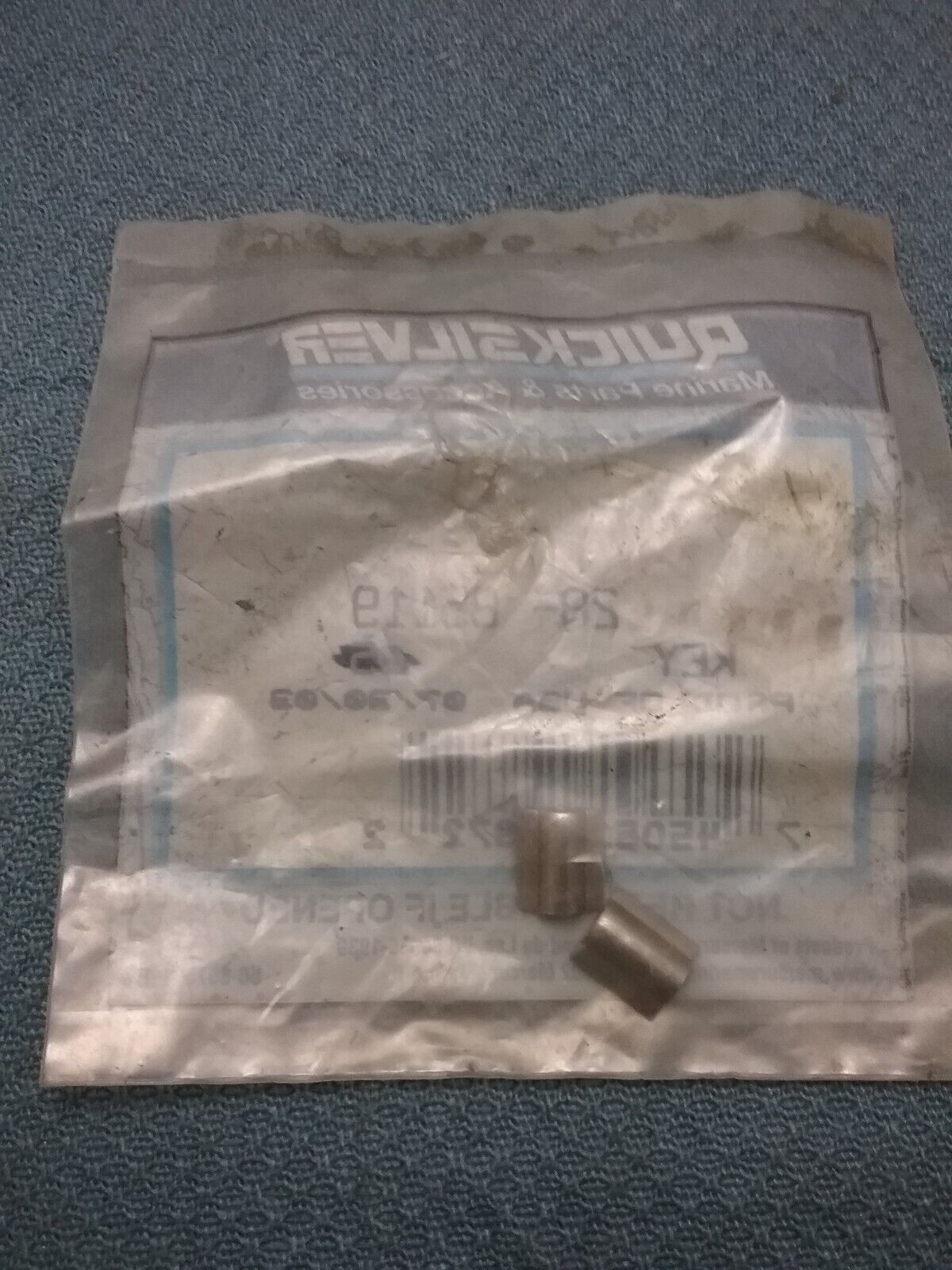 NEW QUICKSILVER 28-85119 KEY QTY2 Mercury Outboard 20 25 18HP