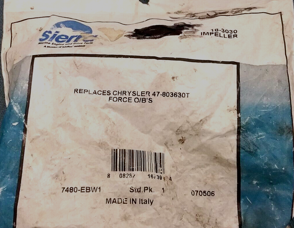 NEW SIERRA 18-3030 Chrysler, Force outboard 75 85 90 100 120 120HP