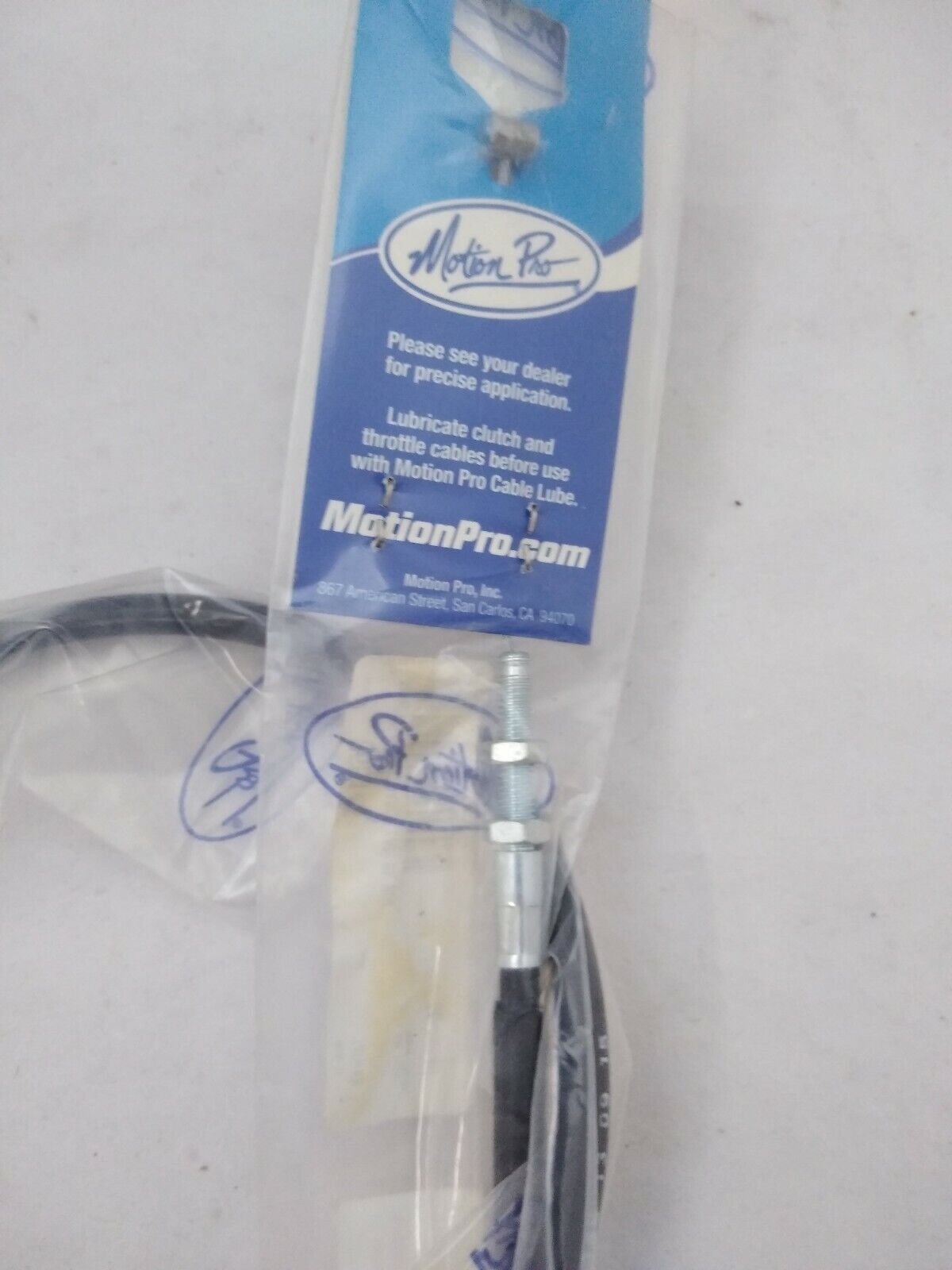 NEW Motion Pro Standard Black Vinyl Throttle Cable / 05-0146