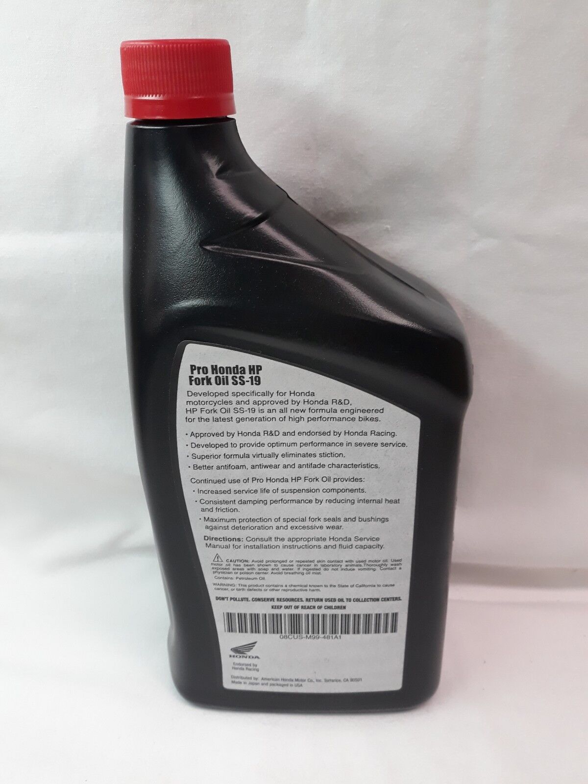 NEW PRO HONDA High Performance Fork Oil SS-19 1 Quart