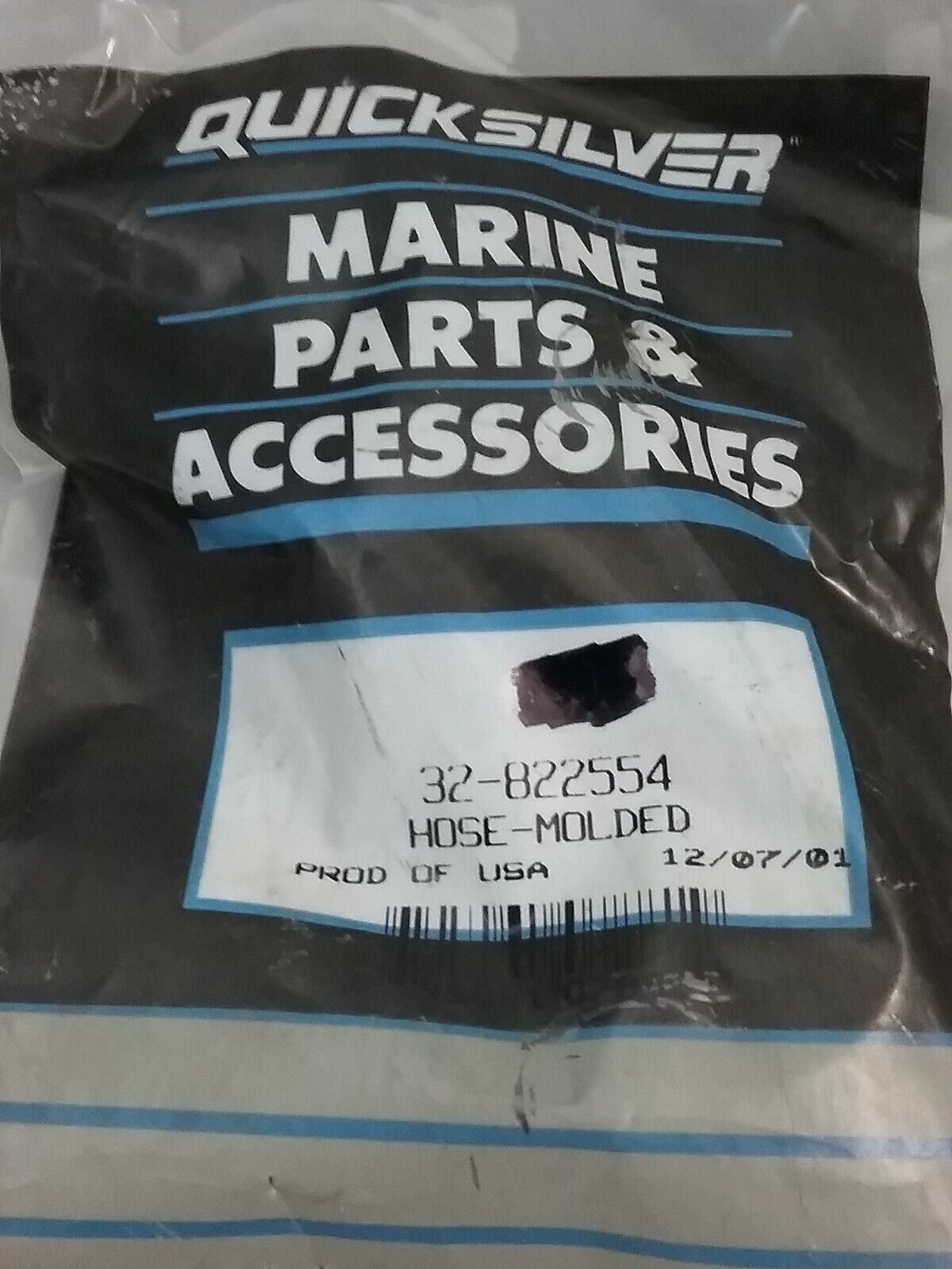 NEW QUICKSILVER 32-822554 HOSE-MOLDED Mercury Outboard 65 75 90 115 125HP