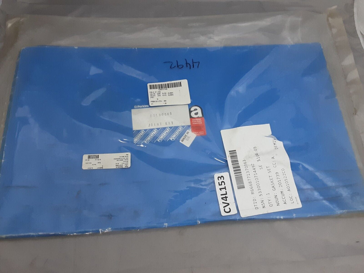 NEW PERKINS U5LB0046 LOWER GASKET SET ALLIS CHALMERS/PERKINS A4.236 /A4.248 IND.