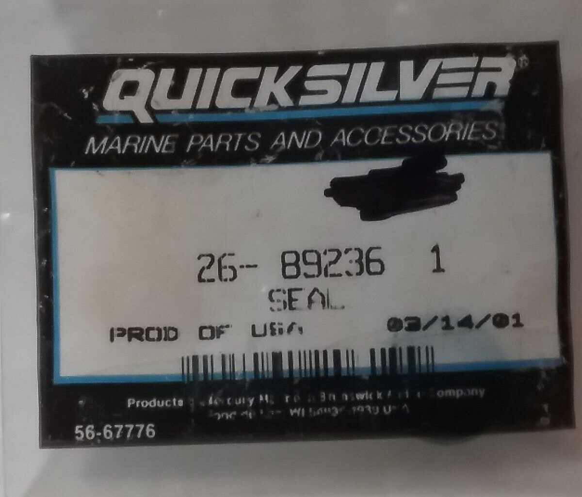 NEW QUICKSILVER 26-892361 SEAL MERCURY MERCRUISER OUTBOARD 35 70 115HP