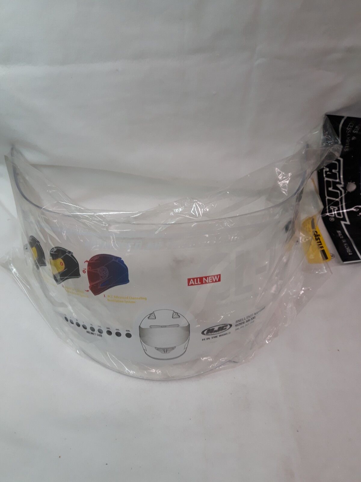 NEW HJC Motorcycle Helmet Face Shield Pinlock Clear Part# 60-218