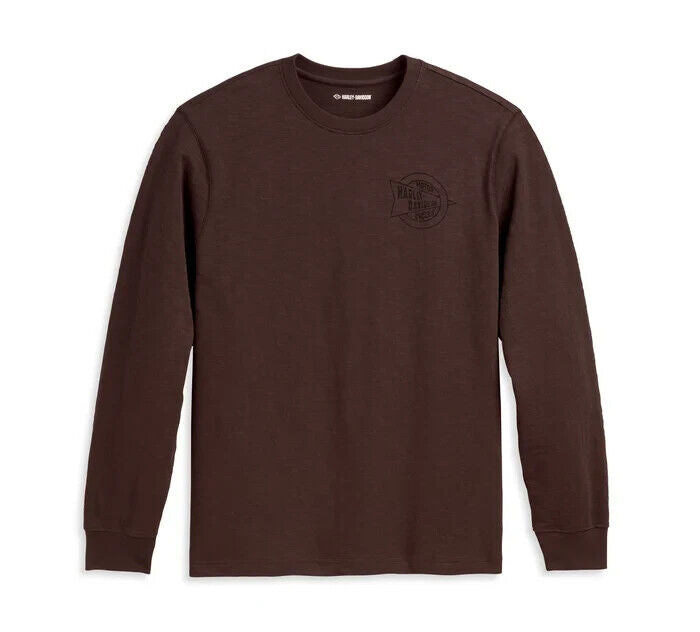 NEW GENUINE HARLEY DAVIDSON 96082-23VM MEN'S 3XL TEE KNIT BROWN
