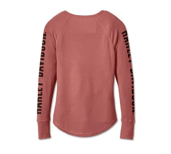 NEW GENUINE HARLEY DAVIDSON 96686-23VW LARGE TOP KNIT PINK Bar & Shield