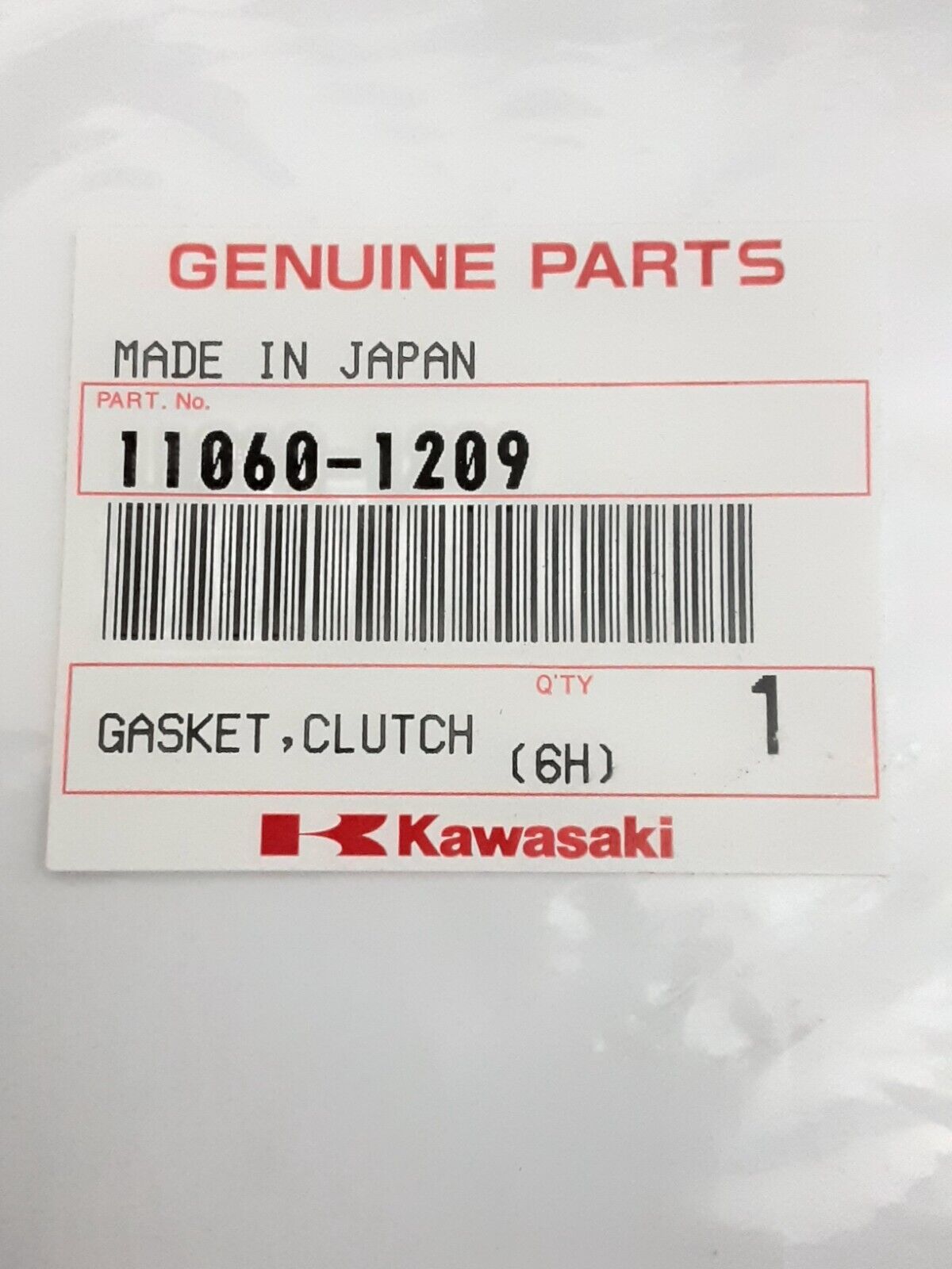 NEW GENUINE KAWASAKI 11060-1209 GASKET, CLUTCH COVER Bayou 400 KLF400 93-95