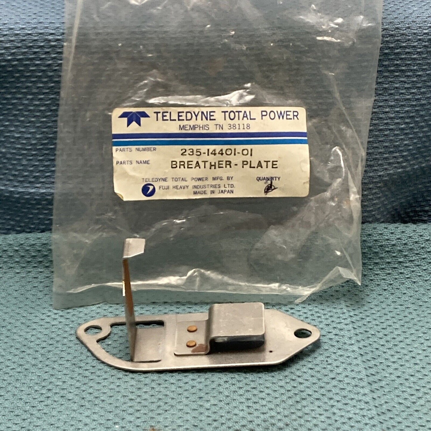 NEW GENUINE TELEDYNE TOTAL POWER 235-14401-01 BREATHER PLATE