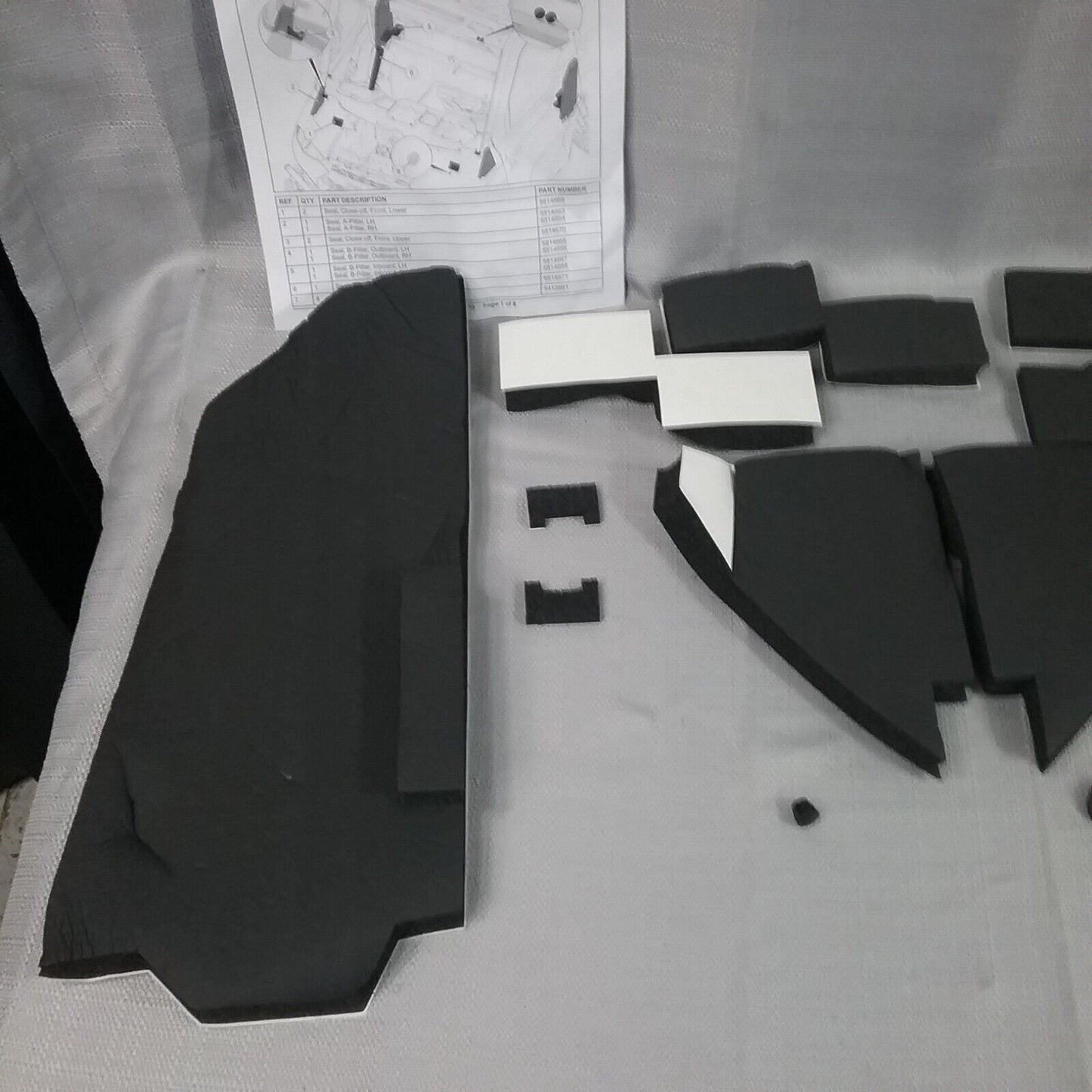 NEW GENUINE POLARIS 2883253 CAB SEAL KIT RANGER XP 2018-2022 PARTIAL KIT