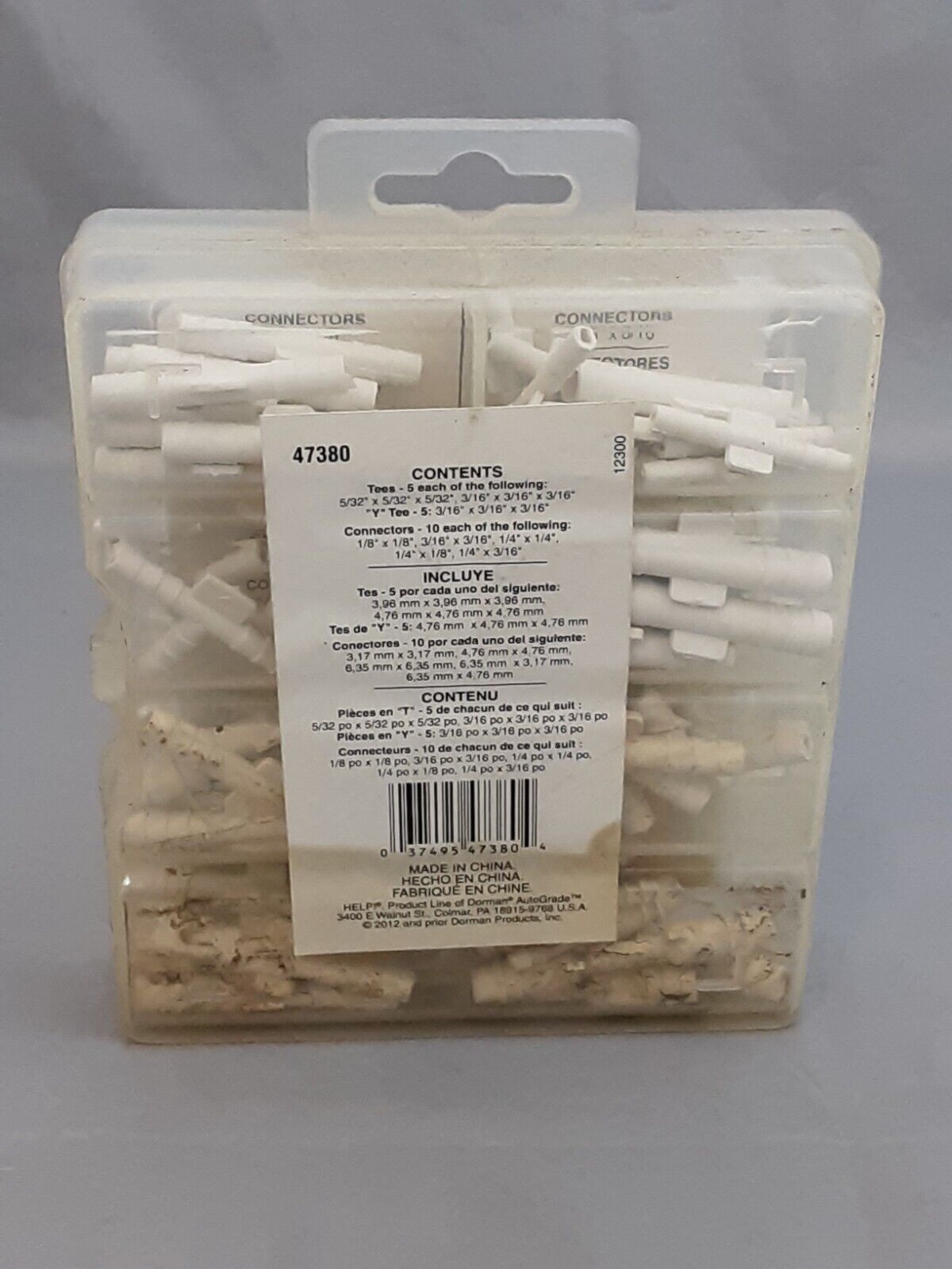 NEW DORMAN 47380 VACUUM CONNECTOR ASSORTMENT QTY 65