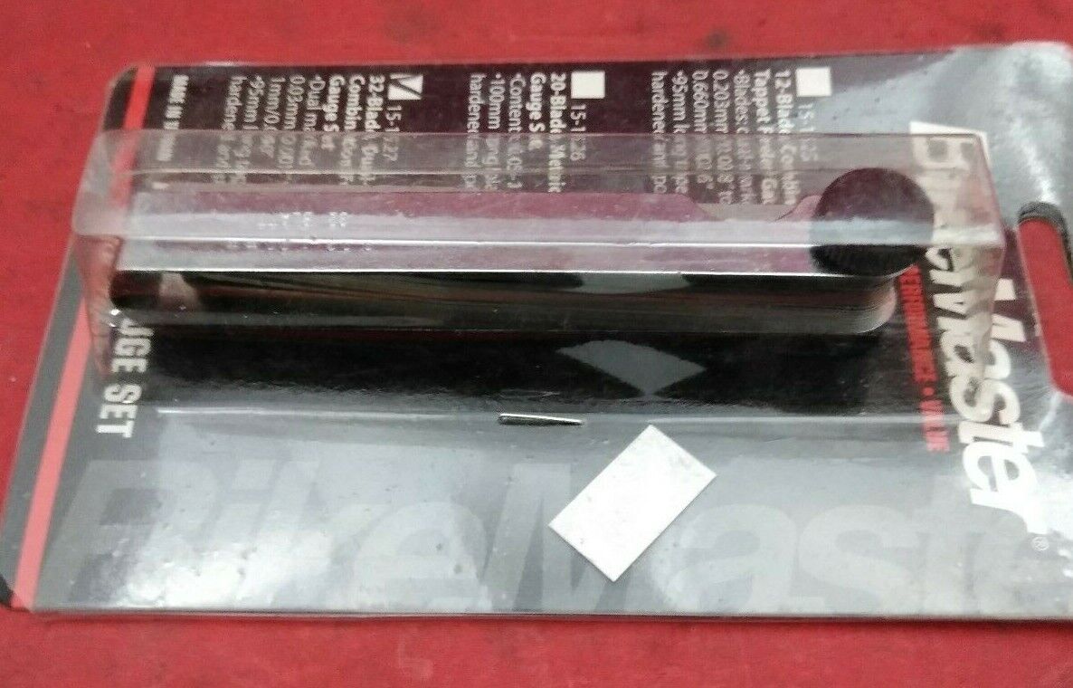 NEW BikeMaster 32 Blade Dual Reading Combination Feeler Gauge Set / 15-1527