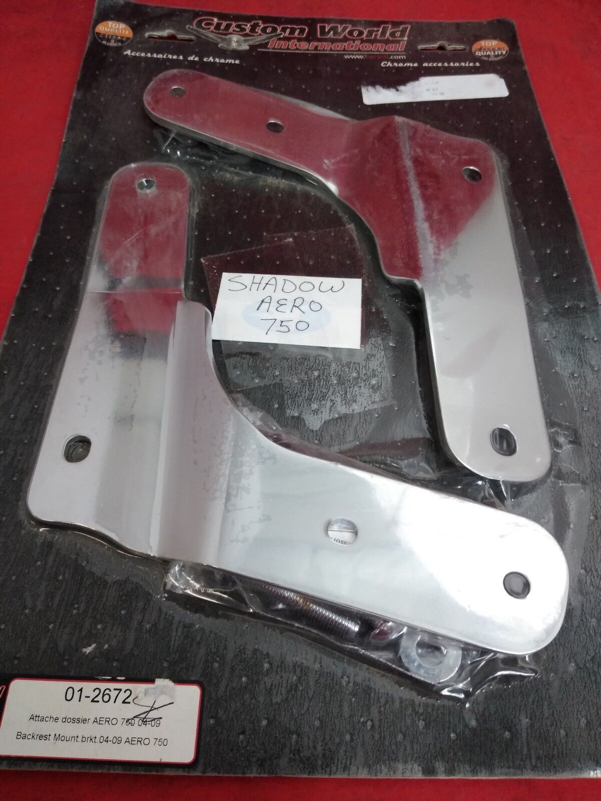 NEW Honda Aero 750 Passenger Backrest Mounting Hardware Set, 04-11 (01-2672)