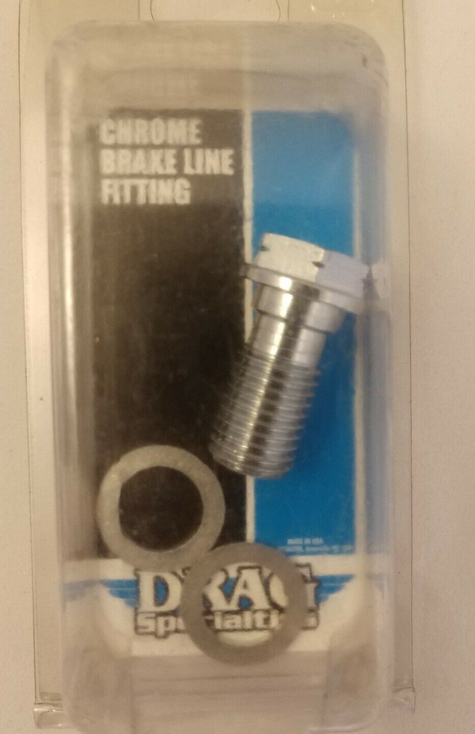 New Drag Specialties Banjo Bolt, 12 x 1.50 P/N 1742-0119 / Chrome Brake Line Fit