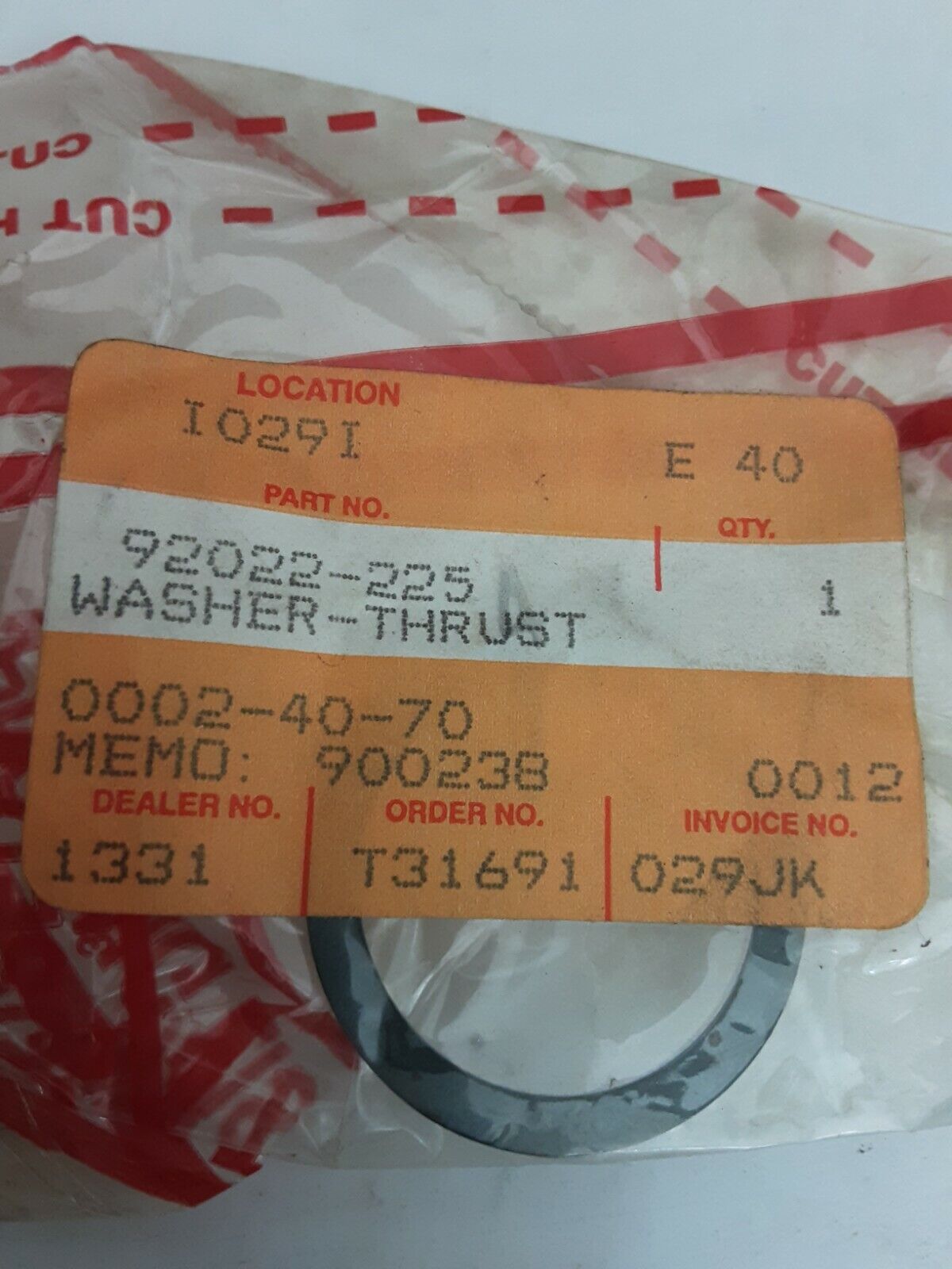 NEW GENUINE KAWASAKI 92022-225 WASHER Ninja ZX900 Eliminator ZL900