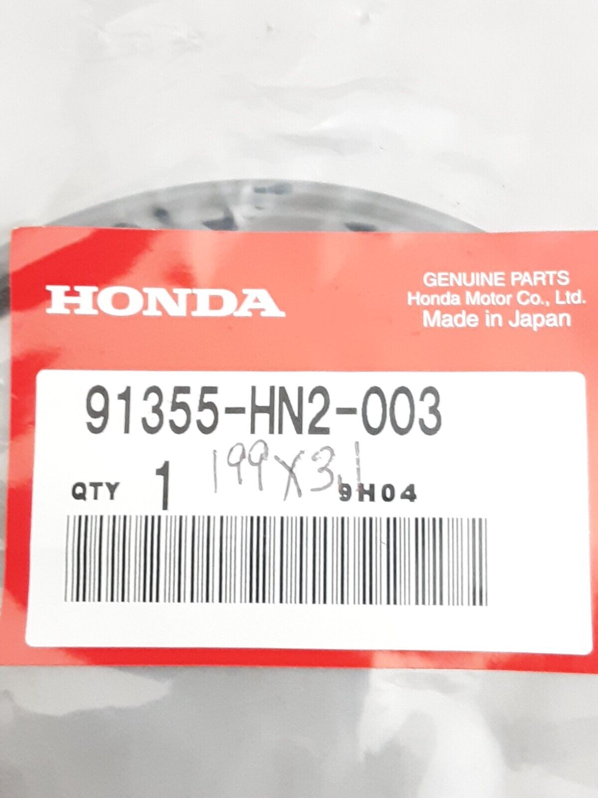 NEW GENUINE HONDA 91355-HN2-003 O-RING (199X3.1) FOURTRAX FOREMAN RUBICON TRX50