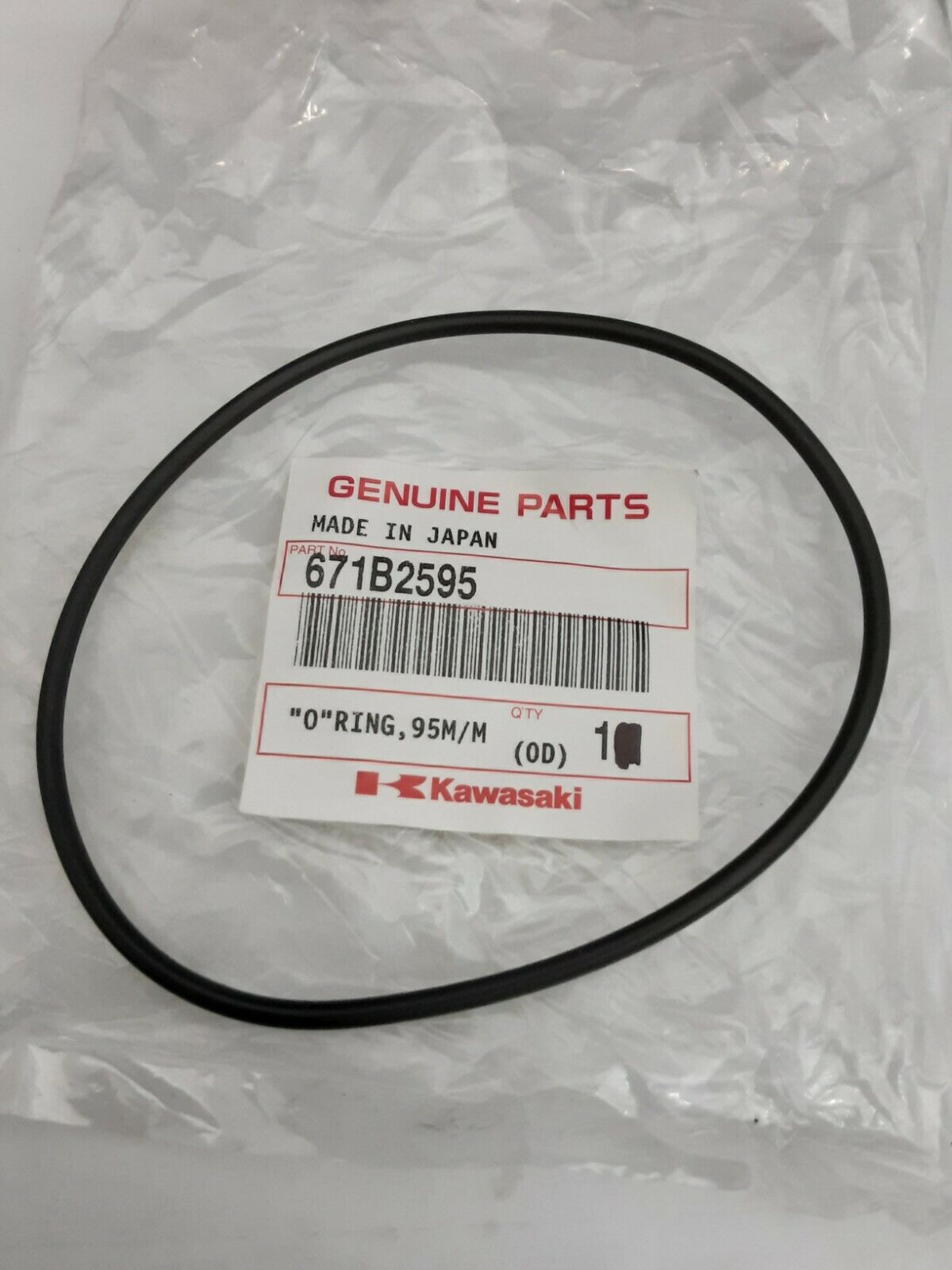 NEW GENUINE KAWASAKI 671B2595 "O" RING, 95MM Voyager ZN1300 Bayou KLF185 KLT160