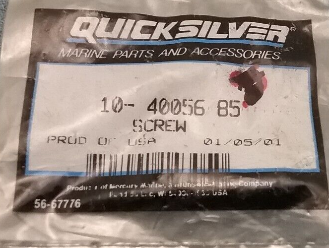 NEW QUICKSILVER 10-40056105 SCREW Force Outboard 40 50HP