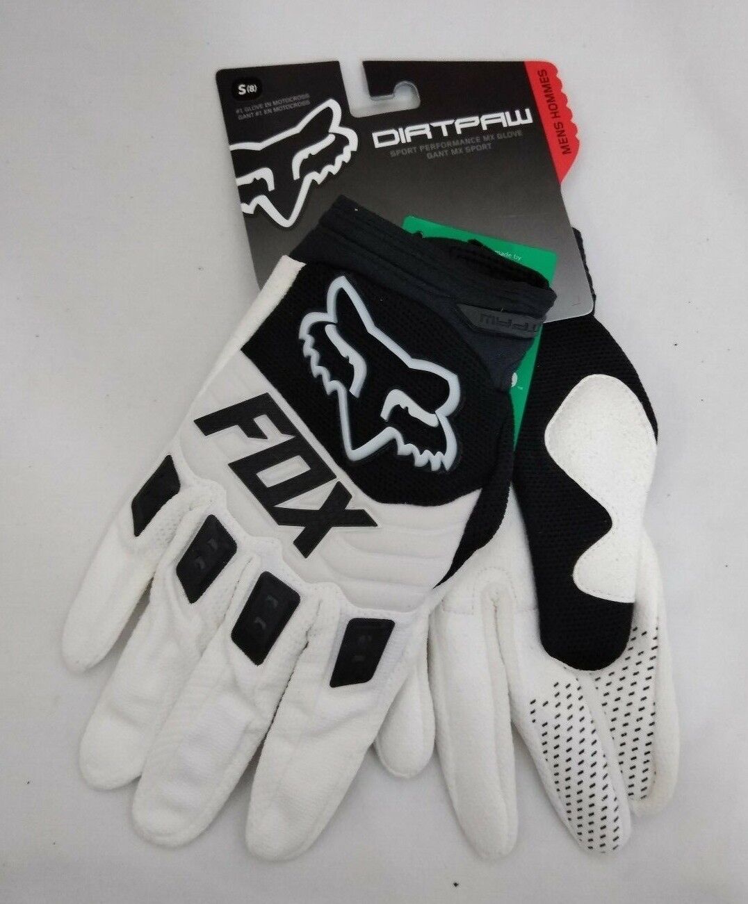 NEW Fox Racing DirtPaw Gloves 2015 / White / 1200-008