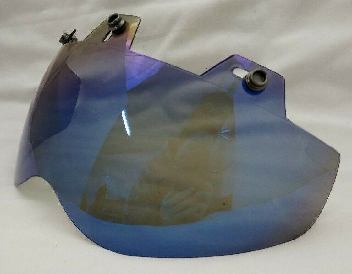 New ECHO Universal 3 Snap Shorty Shield / Visor / Blue Mirror / 02-312