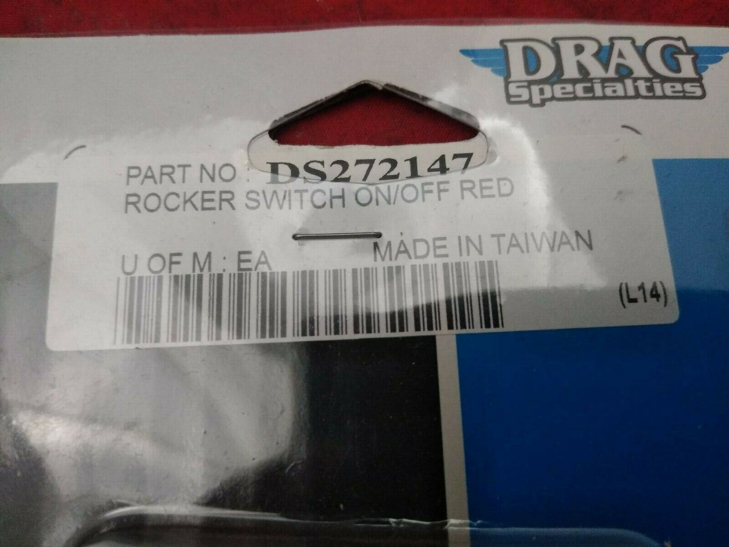 NEW Drag Specialties Rocker Switch / Red / DS-272147