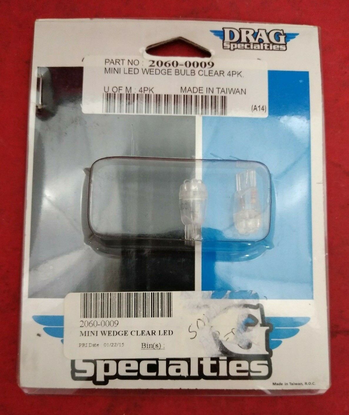 NEW Drag Specialties Mini Wedge LED Bulb-White - 2060-0009 / 2 Pack