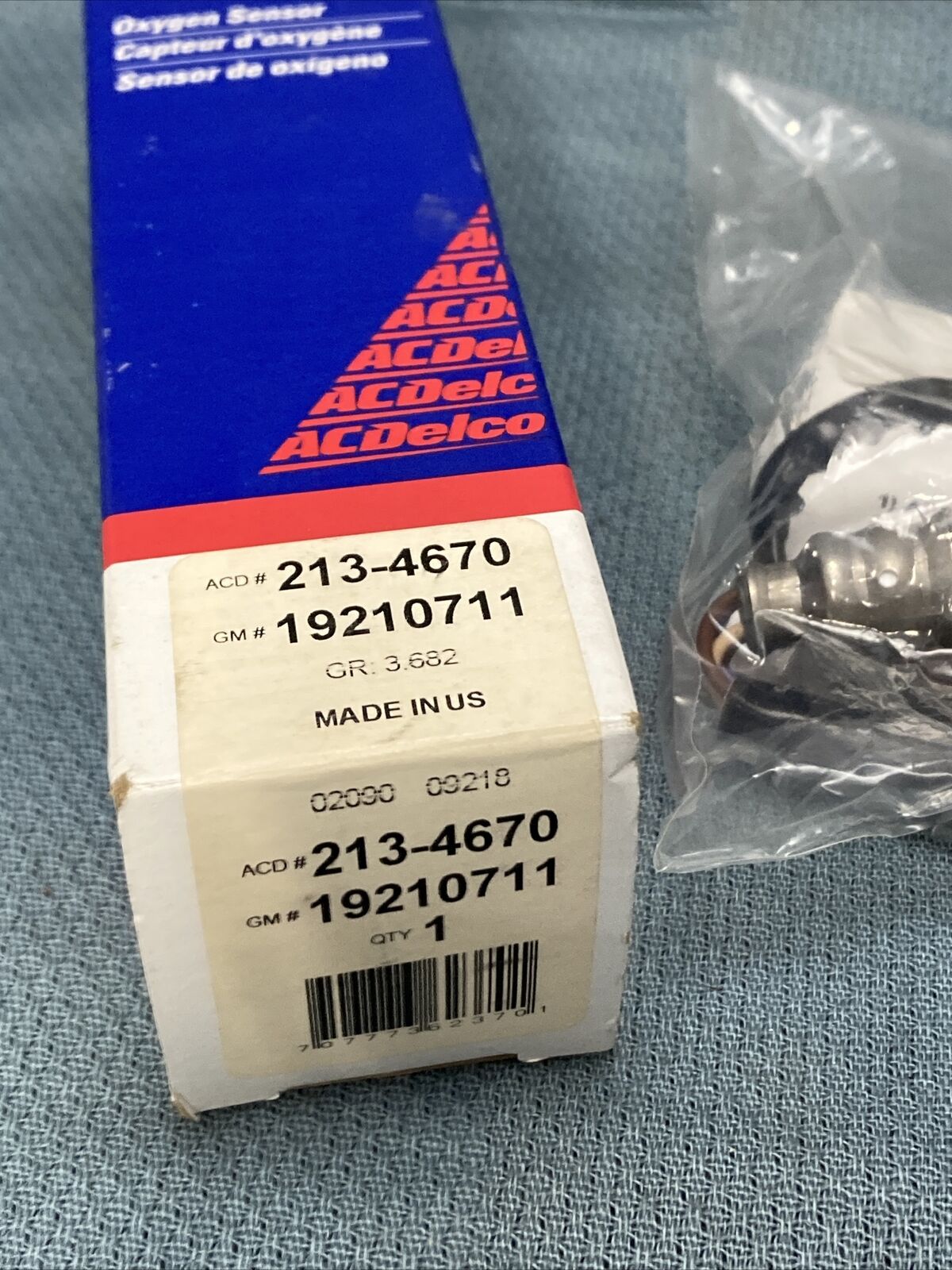 NEW ACDELCO 213-4670 OXYGEN SENSOR GM 19210711 GR 3.682