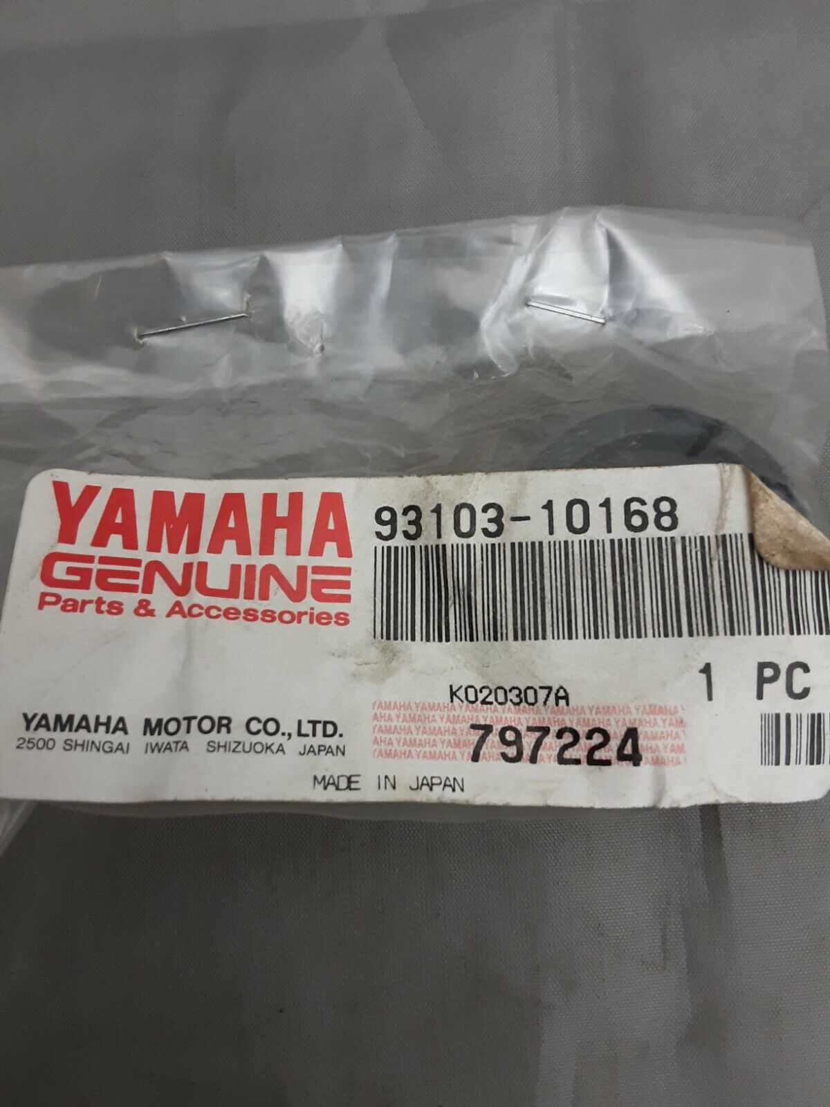 NEW GENUINE YAMAHA 93103-10168 OIL SEAL RZ350 YZ250 YZ80 RZ350 Tri-Z YTZ250